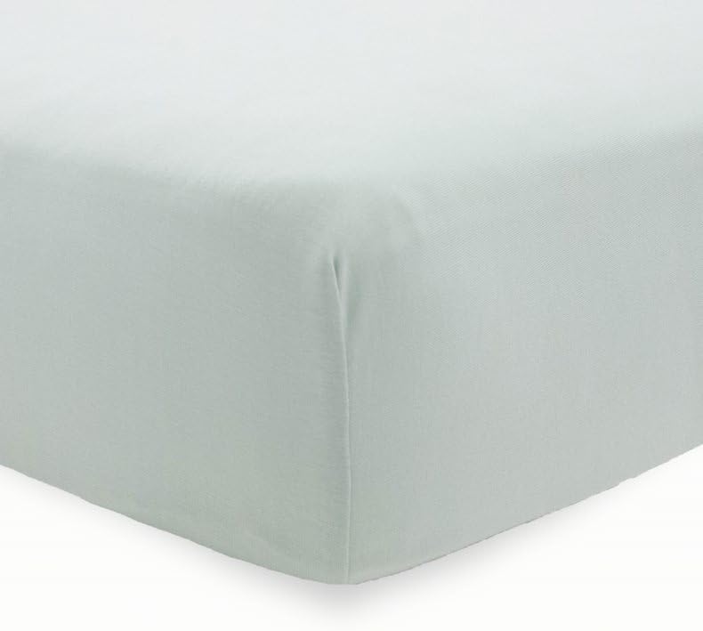 Little Unicorn Premium Stretch Knit Crib Sheet |Super Soft with Optimal Stretch (Frost Green)