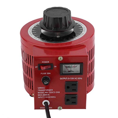 TDGC2KM 20 Amp Variac Variable Transformer, 2000va Max, 0130 V Output