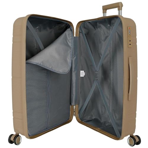 Medium Suitcase, Beige, One Size3
