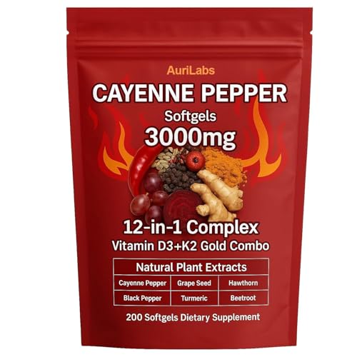 EILTEAU Aurivita Cayenne Pepper Softgels Supplement