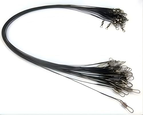 HIGHROCK laisses de pêche acier inoxydable 24 unités 12 po 30 lb