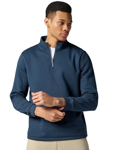 Image of XYXX IntelliSmooth Pulse Relaxed Fit Half-Zip Sweatshirt For Men