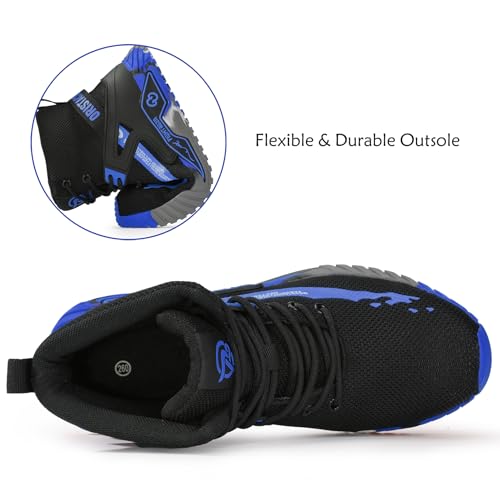 Image of ORISTACO Work Safety Crew Boots Lightweight Breathable Industry Construction Steel Toe Sneakers