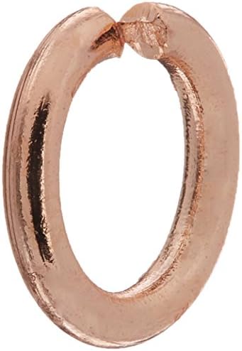 Jewelry Designer RG1012 Jump Rings Rose Gold 20Gauge 6Mm 120Pc