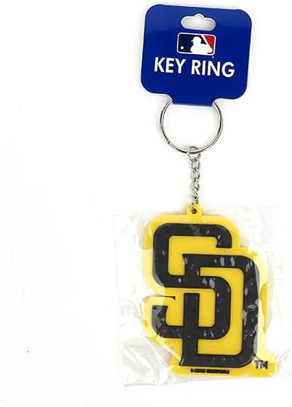 MLB Unisex-Adult Rubber Keychain