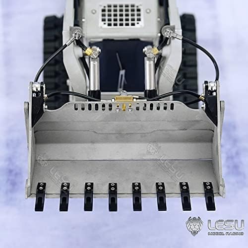 Lesu 114 RC Metal Hydraulic Aoue-LT5 Tracked Skid-Steer Loader DIY Model Lights