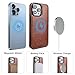 Bocasal for iPhone 14 Pro Max Wallet Case Compatible with MagSafe Wireless Charging, RFID Blocking Magnetic Leather Case with Card Slots Holder Kickstand Detachable Wrist Strap 6.7 Inch (Brown)