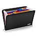 KeeQii Document Organizer, Multicolor 13 Pockets Expanding File Folder,Fireproof Zippered Accordian File Organizer with Colored Tab for Office/School, Zipper Closure, A4 Letter Size (14.2 x 10.2）