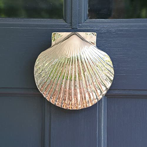 Scallop Door Knocker - Nickel Silver (Premium Size) #TOP1