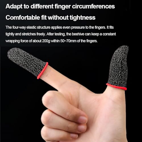 Manga de dedo para jogos, capas de dedo respiráveis anti suor controlador de jogo manga de polegar,