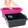 Hausfelder VIELZWECK Wanne und Schüssel 2er Set 11l. eckig – einsetzbar als Fußwanne, Waschschüssel, Spülschüssel, Spülwanne