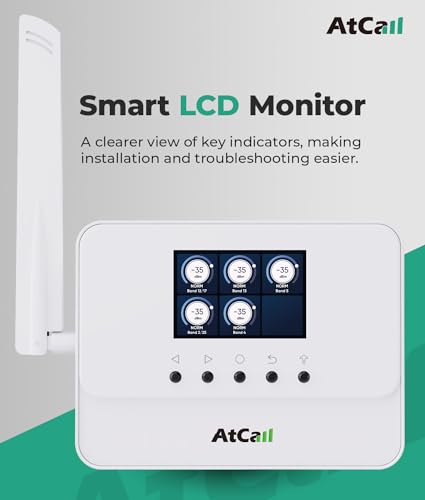 Image of Cell Phone Booster for Home, Smart LCD Monitor Up to 3,000 Sq. Ft, Cell Signal Booster Support All U.S. Carriers 5G 4G LTE, FCC Approved Cell Booster