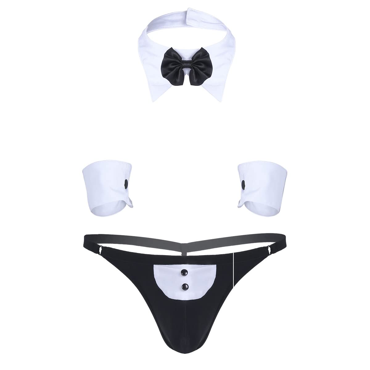 Costume Marinaio Sexy Uomo - Set Intimo Per Cosplay Con Boxer, Collare E Polsini
