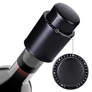Lege Wijnstop, Roestvrijstalen Vacuüm Wijnstoppers Met Tijdschaal Registratie, Champagnefles Dop Voor Vacuümpomp…
