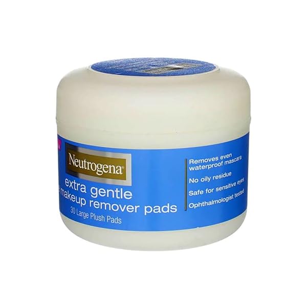 Neutrogena Eye Extra Gentle Makeup Remover Pads 30'S Jar (3 Pack)