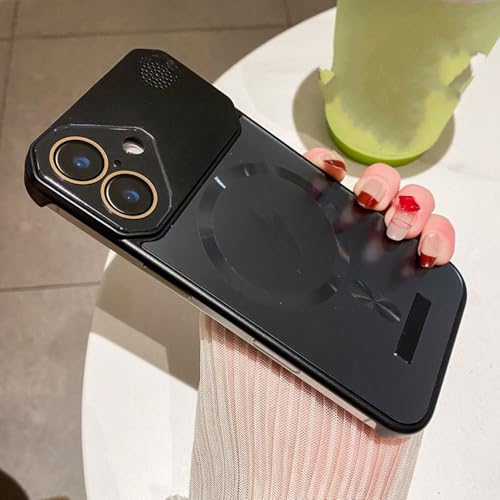 Coque iPhone 14 Plus magnétique sans cadre PC rigide noir