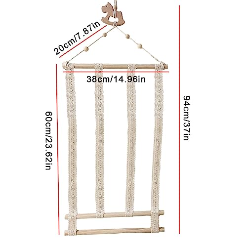 Organizador de laço de cabelo para meninas,Cabide de bandana montado na parede | Cabide para acessór