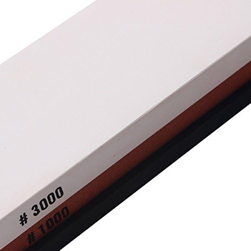 Miniatura 4 de HiCollie cuchillo de cocina afilado piedra afilador de piedra profesional de doble cara muela todo con soporte de goma 10003000