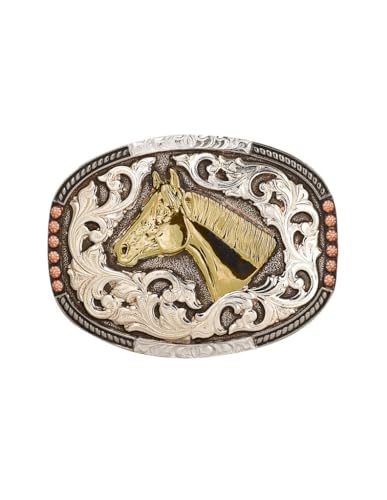 Crumrine Oval Buckle, Horse Head Motif