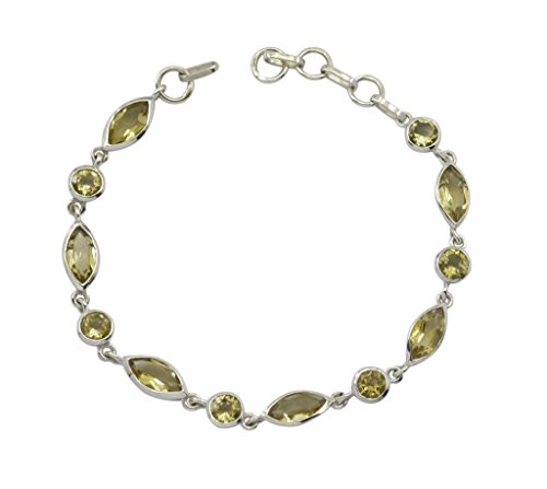 Bracelet en argent sterling 925 et citrine GCB282 cadeau idéal femme