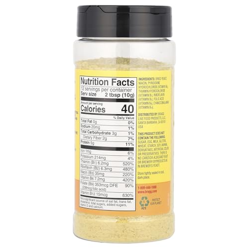 Bragg Nutritional Yeast Seasoning, 4.5 Oz (Pack Of 3)