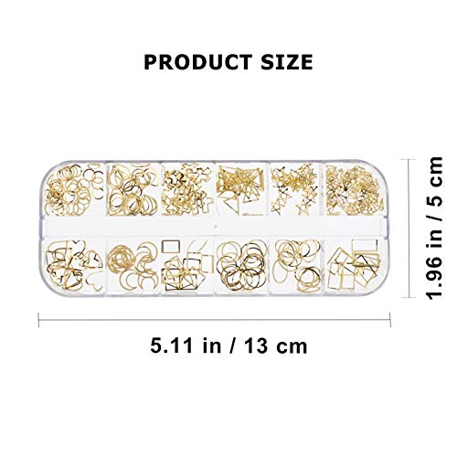 EXCEART 3 Boxes Ocean and Moon Star Themed Resin Fillers Alloy Moon Star Charms Beads Planet Filling Accessories for DIY Epoxy Resin Jewelry Pendant Nail Art - Image 2