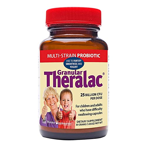 Master Supplements Granular Theralac - 1.05 Oz - Multi-Strain Probiotic Powder For Optimal Gut Health - Great For Kids - Vegan, Gluten Free - 40 Servings #TOP25