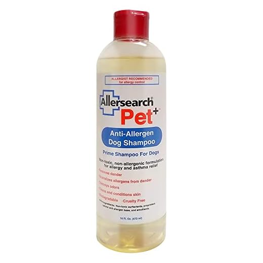 Allersearch Pet+ Anti-Allergen Dog Shampoo 16 Oz