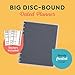 Happy Planner Disc-Bound Academic Planner July 2025 - June 2026 Daily, Weekly and Monthly - 3 Bonus Months, Big Size, Horizontal Layout, Onyx & Sand, 8.5” x 11”