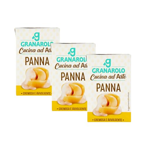 Granarolo, Panna da Cucina UHT 'Cucina ad Arte', 3 Confezioni da 100g, UHT, Ricca e Cremosa, per Arricchire le Ricette, Ingredienti di Alta Qualità