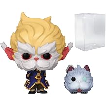 POP TV Arcane League of Legends - Heimerdinger with Poro Funko Vinyl Figure Bundled with Compatible Box Protector Case, Multicolor, 3.75 inches