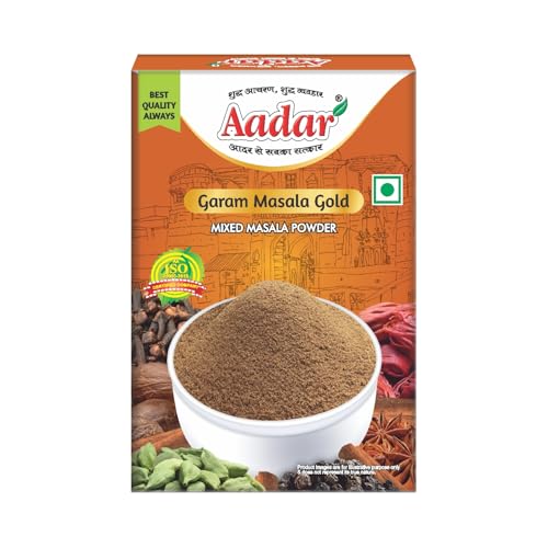 Image of Aadar Spices Garam Masala Gold 50g Box for Meat and chicken Curry, No added color, Permium Garam Masaala (Pack of 1)
