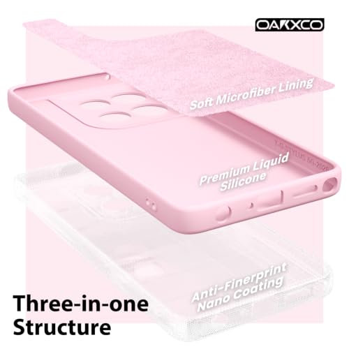 oakxco for Motorola Moto G Stylus 2025/ G Stylus 2026 Case Silicone, Thin Slim Grip Soft Rubber Gel Protective Phone Case for Women, Matte Plain Solid Color Aesthetic Cute Girly Case, Light Pink by oakxco - Used condition - Image 5