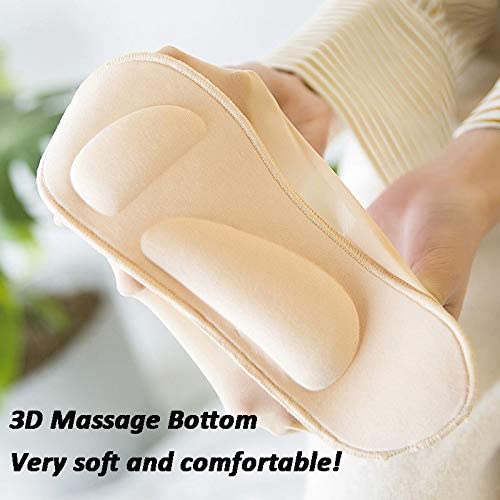 3Pcs 3D Arch Support Socks Padded Women's No Show Nylon Socks Sponge Cushion Liner #TOP1