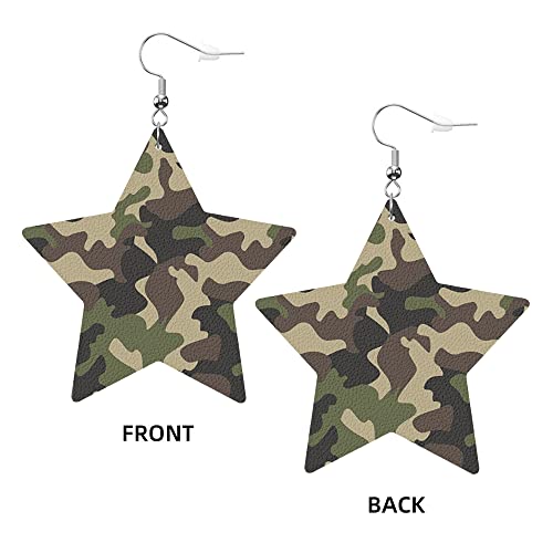 Swono Pink Donut Glaze Leather Earrings Ice Cream Top and Chocolate Decorative Colorful Sprinkles Star Faux Leather Earring Lightweight Dangle Drop Earrings for Women3