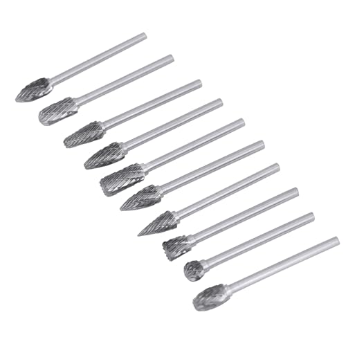 Set de 10 fresas de carburo de tungsteno para metal y madera miniatura 5