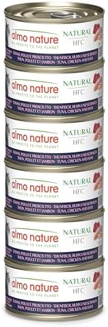 Almo Nature HFC Natural Wet Cat Food - Tuna, Chicken and Ham - 70...
