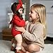 iCradle Realistic Reborn Baby Dolls Girl - 26 Inch Lifelike Newborn Baby Dolls Handmade Silicone Vinyl with Soft Cloth Body, Brown Hair Red Clothes Christmas or Birthday Gift for Kids Age 3 +