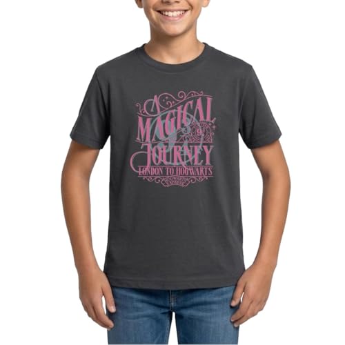 T-Shirt Ado Harry Potter La Voie 9 ¾ Rose Et Bleu