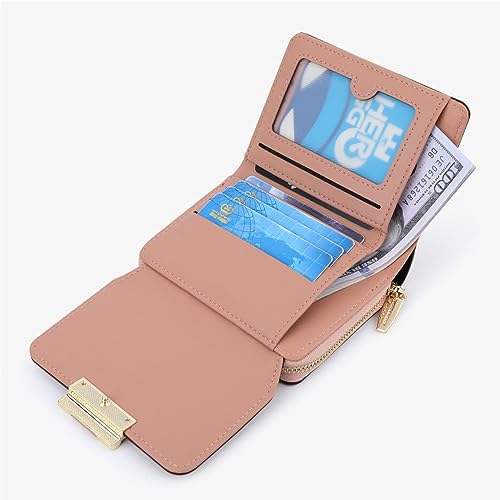 Vllcsla Small Wallet for Women Ladies Purse Wallet with 3 Card Slots and Photo Window and Coin Zipper Pocket, Womens Small Soft Leather Purses (Apricot) - Image 5