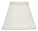 Upgradelights White Silk 5 Inch Clip On Chandelier Lamp Shade 2.5x5x4
