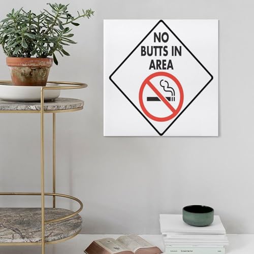 Poster sur toile Warning No Smoking idée cadeau déco originale - 4
