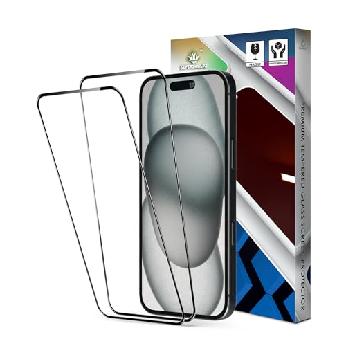 Image of Supershieldz Youtuber's Choice Series Tempered Glass Screen Protector Guard for iPhone 15 Plus / 16 Plus - 2 Pack