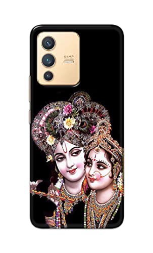 Image of PRINTFIDAA� Printed Hard Back Cover Case for Vivo V23 5G Back Cover (Radha Krishna) -2808