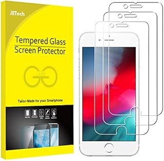 JETech 3-Pack Screen Protector for iPhone SE 3/2 (2022/2020 Edition), iPhone 8, iPhone 7, iPhone 6s, and iPhone 6, Tempered Glass Film, 4.7-Inch