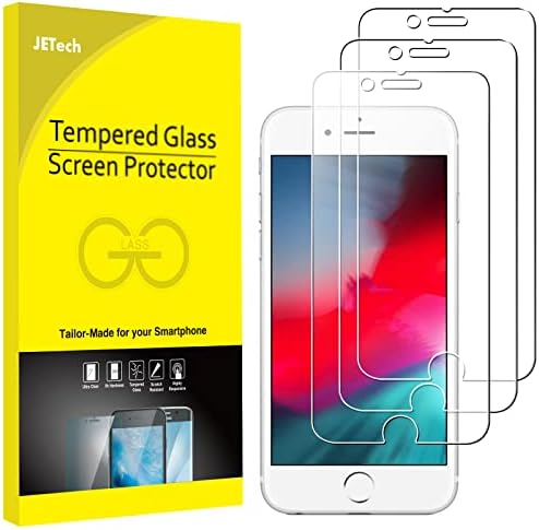 JETech Screen Protector for iPhone SE 3/2, iPhone 8/7/6s/6, 3-Pack