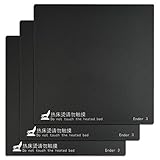 BUYGOO 3PCS Druckplatte, Druckplatte 235x235, 3D Drucker Oberfläche Teller Aufkleber Tabelle Heizbett Ersatz Klebeband, Druckbett, Wiederverwendbare Klebeflächenplatte für 3D Drucker Ender-3 Ender-2