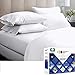 1000-Thread-Count 100% Pure Cotton Bed Sheets on Amazon 4 Pc Queen Size White Sheet Set - Single Ply Extra Long Staple Combed Cotton Yarns, Best Luxury Sateen Weave, Fits Mattress 16'' Deep Pocket