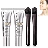 LAKVIL 2 pcs Crema Tensor Instantánea para Bolsas de Ojos, Perfection Eye Tightener Contorno con Efecto Lifting, Serum Gel Temporal, Reduce Líneas y Ojeras, 2 Aplicador con Pincel Incluido