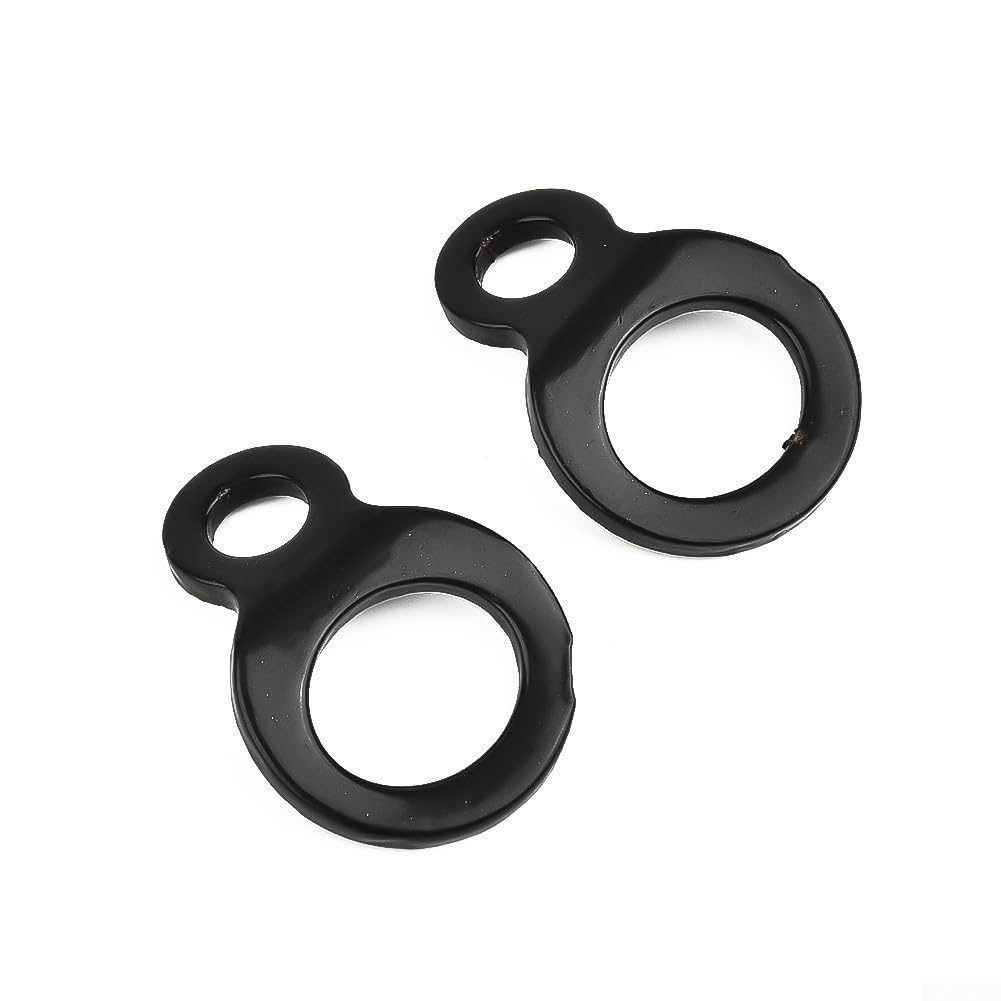 2 anillos de correa de amarre para motocicleta, moto de cross, ATV, UTV, anclaje de abrazadera triple con montaje de perno de 5 mm